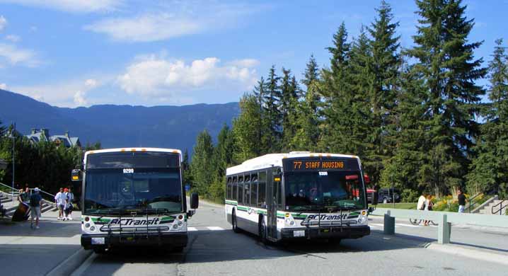 BC Transit Whistler NovaBus 9299 & 9300